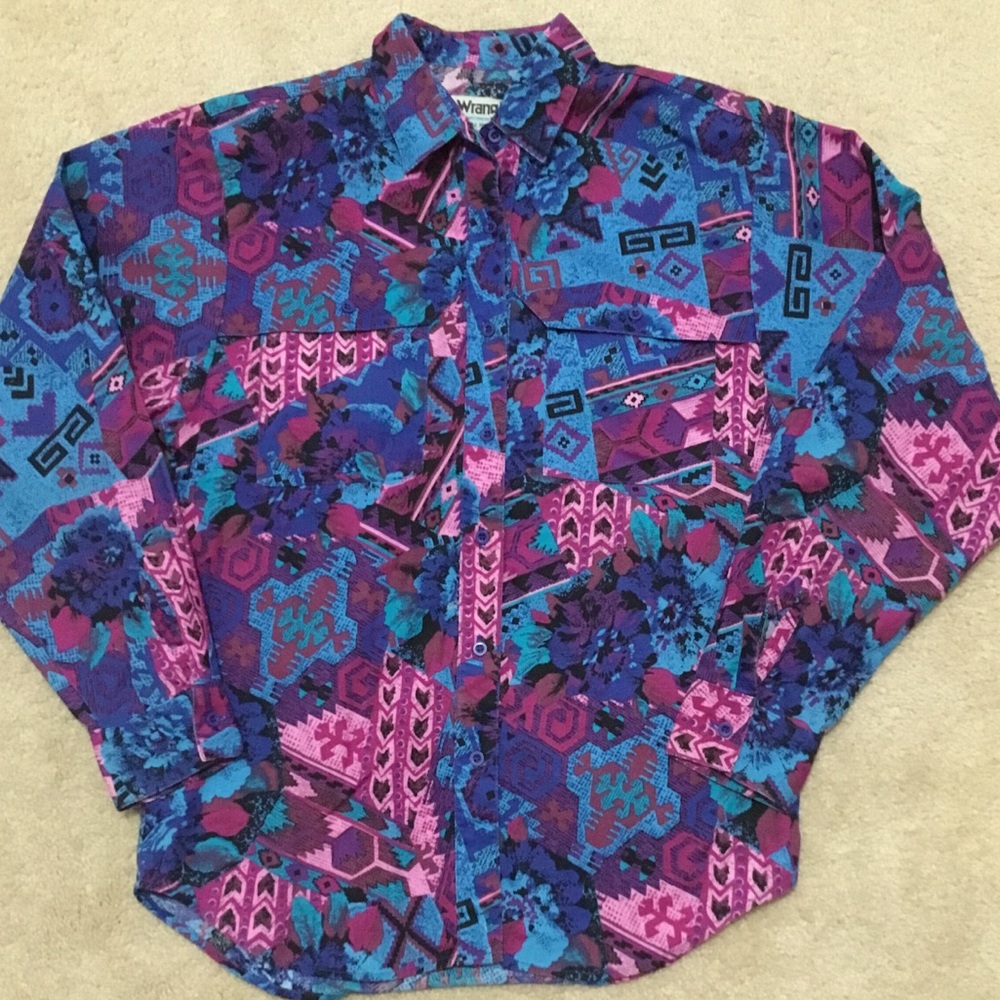 Vintage Western WRANGLER Southwestern Shirt